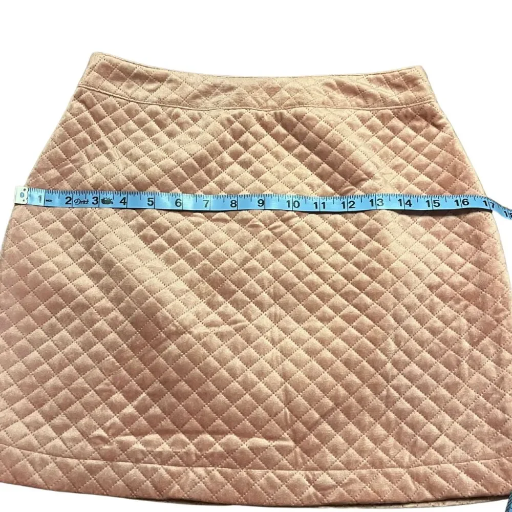 🔥 FRANCESCA’S MI AMI VELVET QUILTED MINI SKIRT SZ S EUC!